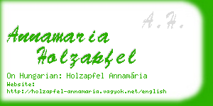 annamaria holzapfel business card
